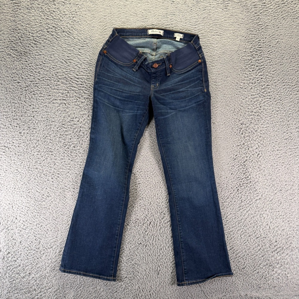 Madewell Cali Jeans Womens 28x27 Blue Cotton Denim Bootcut Ankle Faded Stretch